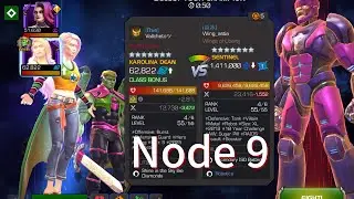 Mcoc war node 9 Karolina Dean vs Sentinel