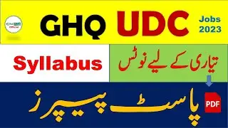 GHQ UDC Syllabus 2023