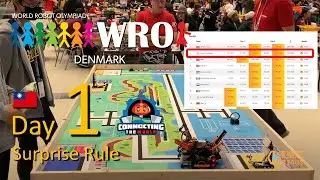 WRO 2023 Denmark | Junior | Day 1 Surprise Rule | 特規滿分 | 國際奧林匹亞機器人 丹麥邀請賽 台灣代表隊 - 國中組