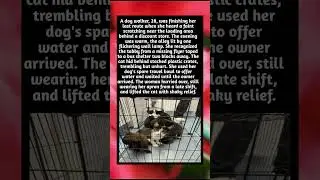 A dog walker, 28, was finishing her last route when she heard a faint scratching near the loading