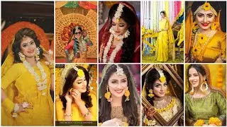 Top30+Bridal pic//gaye holud Makeup vs Jewellery Ideas,,Beautiful Gaye Holud Bride