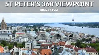 St Peter's Church Tower Panoramic View Point, Riga, Latvia