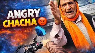 Angry uncle created a ruckus on the road 😡🔥