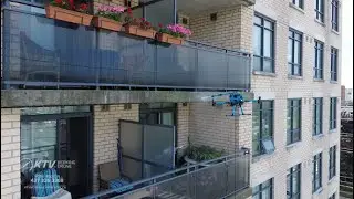 Drone Fa&ccedil;ade and Window Cleaning York Region