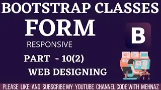 #codewithmehnaz || Bootstrap 4 Form - Custom Form  web design Part 10 | Hindi / Urdu
