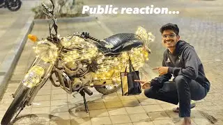 World smallest old bike&hellip;￼ PublicReaction  400 Led Lights On bike 