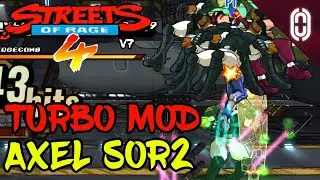 Streets of Rage 4 DLC  - Turbo Mod - Axel (SOR2) Gameplay