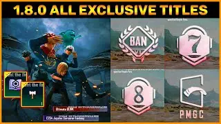 BGMI 1.8.0 All Exclusive Title First Look || Get Free Permanent Title Easily || Jujutsu Kaisen Title