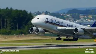 [4K] Zurich Kloten Airport. Observation decks. Part-1
