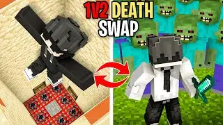 1v1 Death Swap Challenge But I Secretly Used Creative Mode