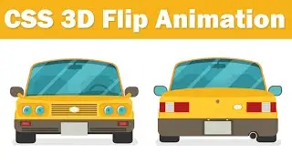 3D flip animation using HTML and CSS