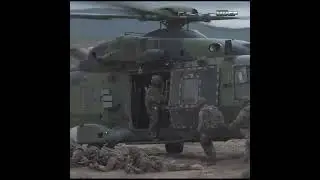 NH90 Multipurpose Helicopter Transports NATO Elite Troops