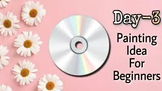 How to paint CD | 💿🍓 Painting ideas | painting for kids | पेंटिंग | CD Art | Painting for Beginners