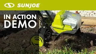 24V-X2-TLR14 - Sun Joe 24-Volt IONMAX Cordless Garden Tiller/Cultivator - Live Demo