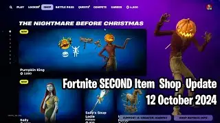 🎃 Fortnite  SECOND Item Shop Update October 12, 2024 - Pumpkin King, Sally, Cuddlepool and Whiplash💎