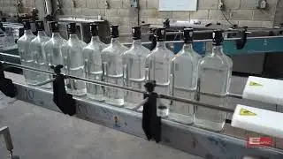Línea de Enjuagado, Llenado y Etiquetado de botellas, Marca TECNI PAC®