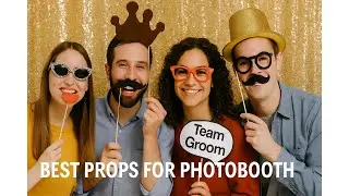📸 Best Props for Photobooth | Perfect Occasion Fully Assembled Wedding Photo Booth Props 🎭