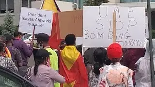 Tigray protest in front of the US Department of State 2021-08-04