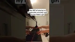 Day 207 of playing La Campanella #piano