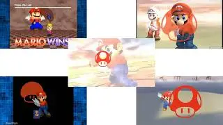 Super Smash Bros. Victory Poses Comparison (Mario)