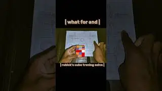Rubick's cube solved step by step | only 60 second | #likeandsubscribe 😭