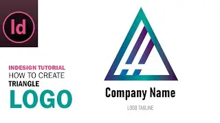 Tutorial: How to Create Blue Colored Easy Logo in Adobe Indesign @AllFreePik