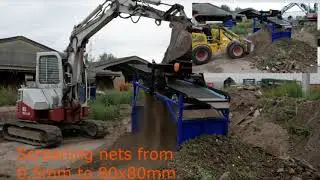 FleXiever Mini Screener Fixed: screening soil (afzeven grond met stenen / cribl&eacute; sol)
