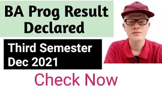 SOL BA PROG 3rd Semester Result Declared Dec 2021