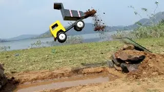 New Tata Tipper and Dumper truck Jump to Pit ! CS Toy shorts