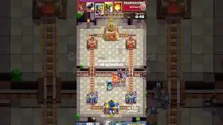 Log bait series | Clean defense against dark Prince, mega nut and valk #clashroyale #shorts