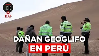 Candelabro de Paracas: un geoglifo de 2.500 a&ntilde;os fue da&ntilde;ado por turistas | El Espectador