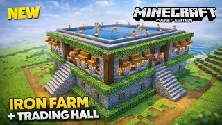 I Build Iron Farm+Training Hall In Beast Kingdom🔥 | Hindi Gameplay 1.21 MINECRAFT Ep1 | #minecraftpe