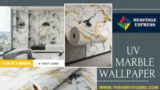 UB Marble Pattern Self Adhesive Waterproof Thickness 2.6 mm Available @HeritageExpressBD_01618172798