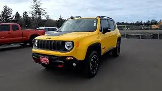 2023 Jeep Renegade Used Solar Yellow Black NEWPORT OREGON PRE_OWNED TOYOTA NEW Renegade DEALS CUSTO