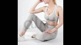 Women's Workout Seamless Sets 2 Pieces Suits High Waisted Yoga Leggings with Stretch