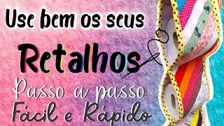 Porta Papel Higiênico de retalhos - Passo a passo - Fácil e Rápido