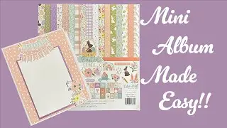 49 and Market Premade Album meets Echo Park Paper Pack.#49andmarket #echoparkpaper