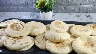 العيش الشامي❗ لسحور رمضان❗ بدون فرن❗ على عين البوتاجاز ساهل جدا للمبتدئين والاقتصادي