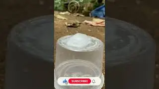 🔰Steel glass vs Normal Plastic Glass Ice cube experiment in sunset see what happened🥛🥃 #shorts
