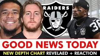 Raiders Got Some GOOD NEWS At Training Camp Practice + Depth Chart Revealed Before Cardinals Game