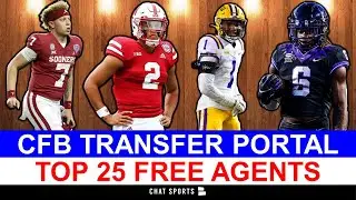 College Football Transfer Portal: Top 25 CFB FREE AGENTS Ft. Spencer Rattler, Eli Ricks & Zach Evans