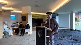 Ali Shah reciting the Noble Quran to kick off the Iftar function at Watford Football Club