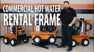 3.5 GPM @ 4000 PSI Hot Water Rental Frame Pressure Washer - Easy Kleen