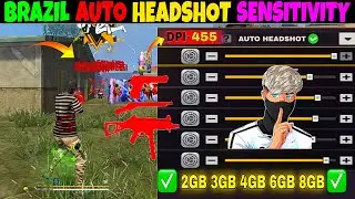 All Gun Headshot Sensitivity Setting After New OB50 Update | Free Fire Max Auto Headshot Sensitivity