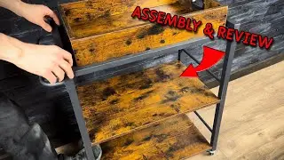 VASAGLE Industial Serving Cart - Review