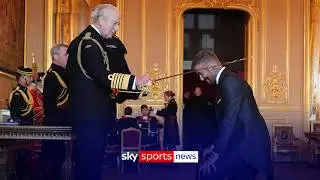 Sir David Beckham knighted as King Charles honours former Manchester United and England star