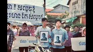 Illegal anti-coup demonstration in March 1970 to demand the return of SAMDECH OV to lead the country