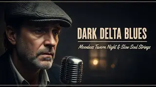 Dark Delta Blues | Moonless Tavern Night & Slow Soul Strings #BluesMusic #SoulfulVibes