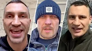 OLEKSANDR USYK & WLADIMIR KLITSCHKO GIVE DESPERATE PLEA TO VLADIMIR PUTIN TO STOP WAR IN UKRAINE