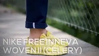 NIKE FREE INNEVA WOVEN II (CELERY) / PEACE X9